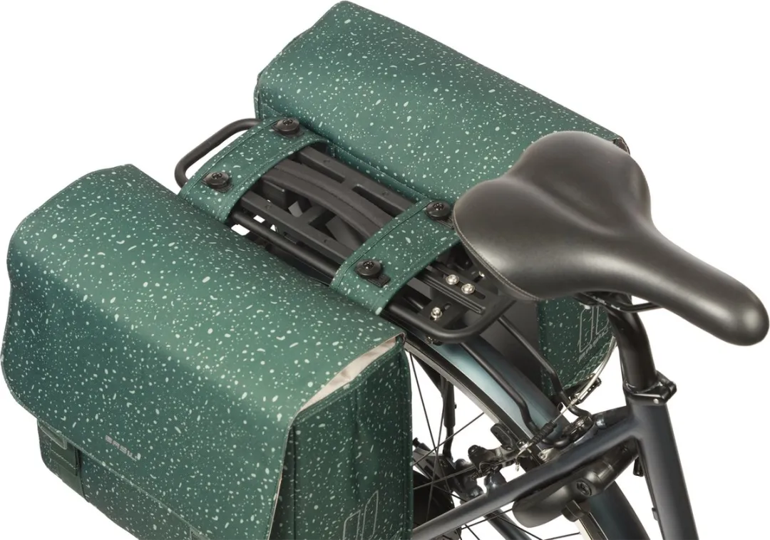Basil Flair Dubbele Fietstas MIK 35L - Groen