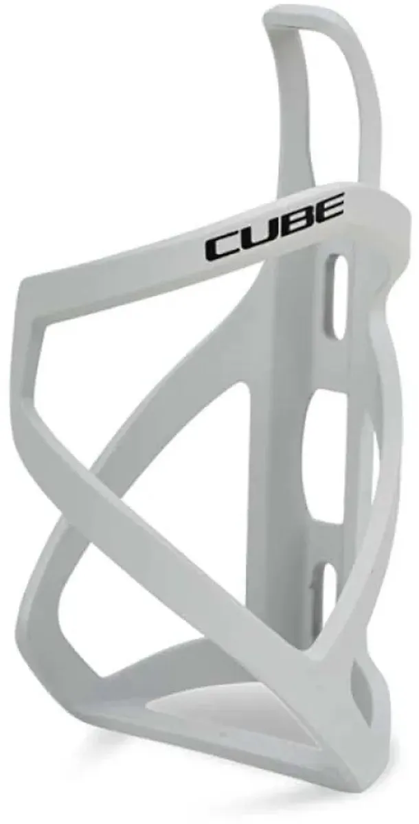 Cube HPP Bidonhouder Left Sidecage - Matt Light Grey/Glossy Black