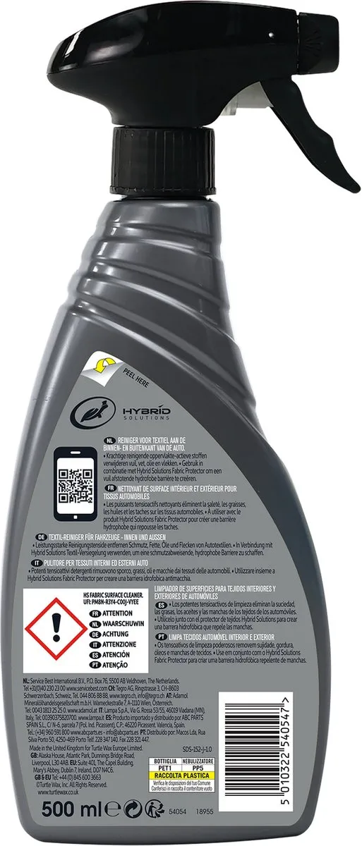 Turtle Wax HS Fabric Cleaner 500ml