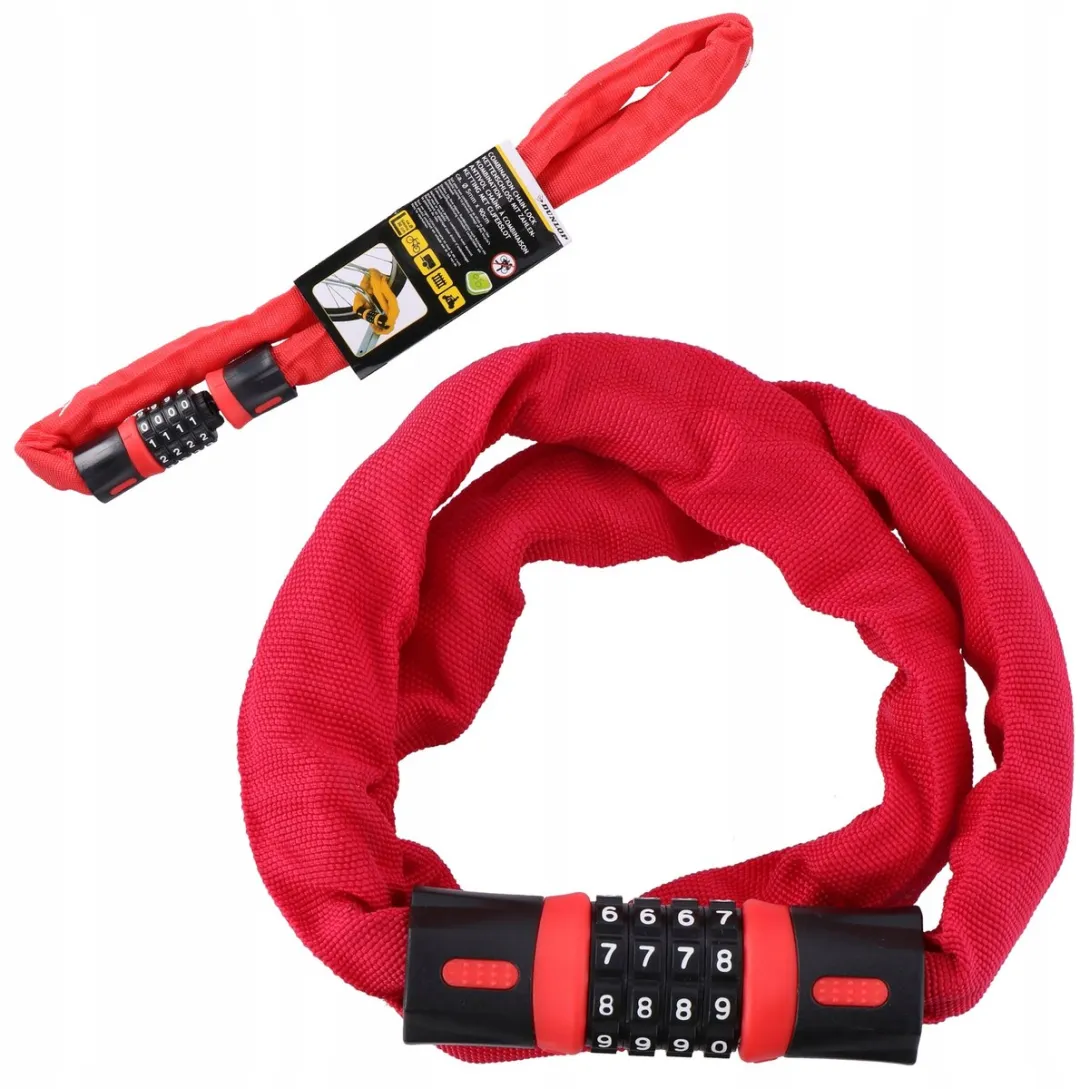Dunlop Fietsketting met Cijferslot 90cm