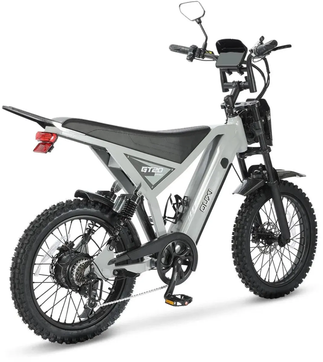 OUXI GT20 Pro Elektrische Skinnybike 250W - 7 Versnellingen - Lichtgrijs