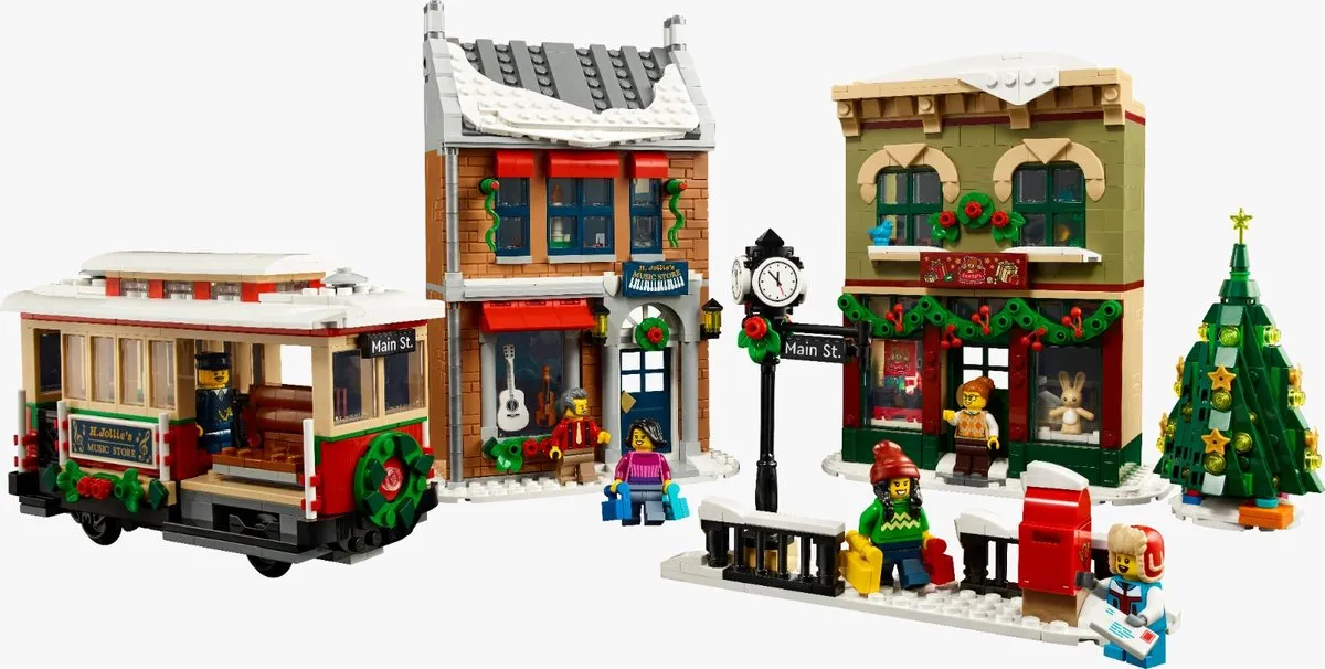 LEGO Icons 10308 Kerst Dorpsstraat - 1490 Stukken