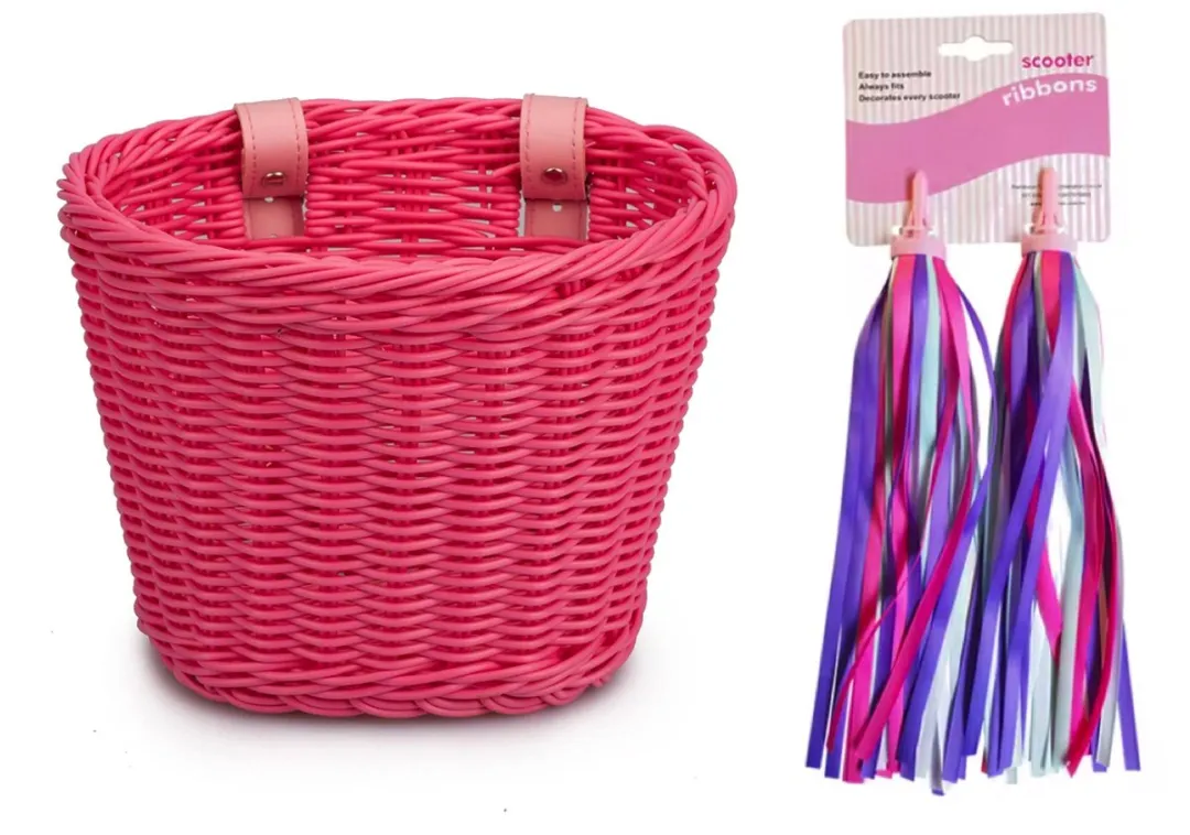 Mini Mandje Kinderfiets Roze