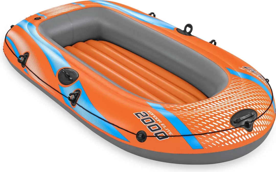 Bestway Kondor Elite 2000 Opblaasboot 196x106cm - 2 Personen - Oranje - afbeelding 6 van 6