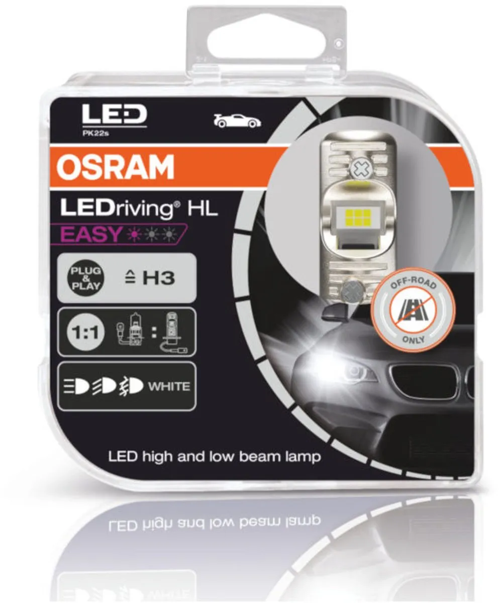Osram LEDriving HL EASY H3 64151DWESY Set - 2 Stuks