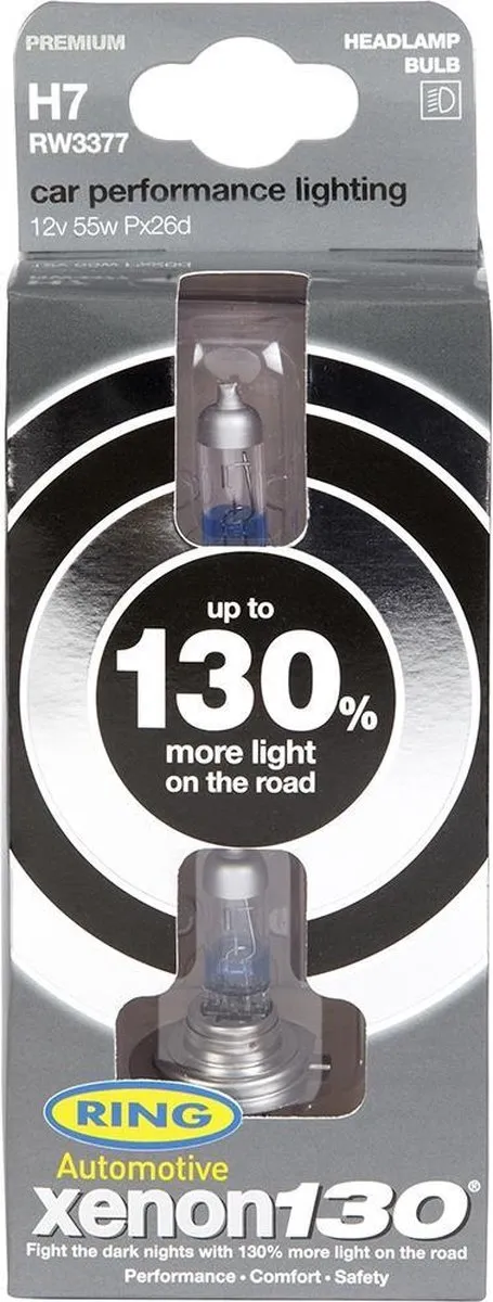 Ring Autolampen Xenon130 H7 12V 55W - 2 Stuks