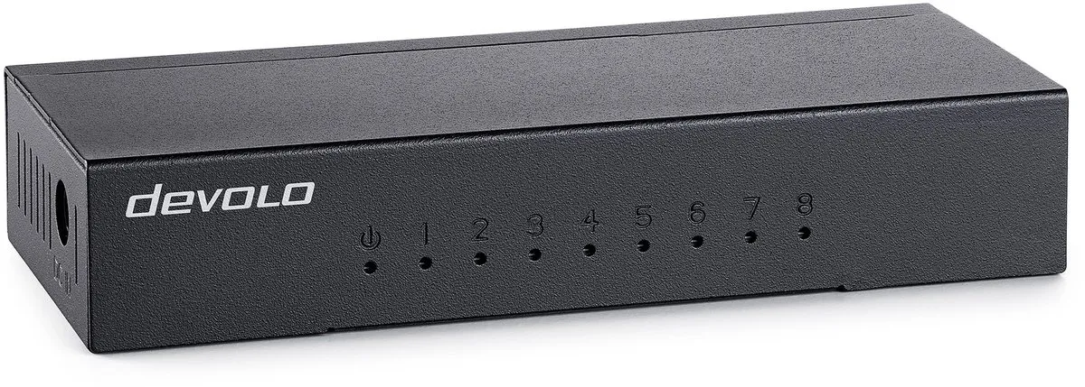 devolo Gigabit Ethernet - Netwerkswitch - Unmanaged - 8 Poorten