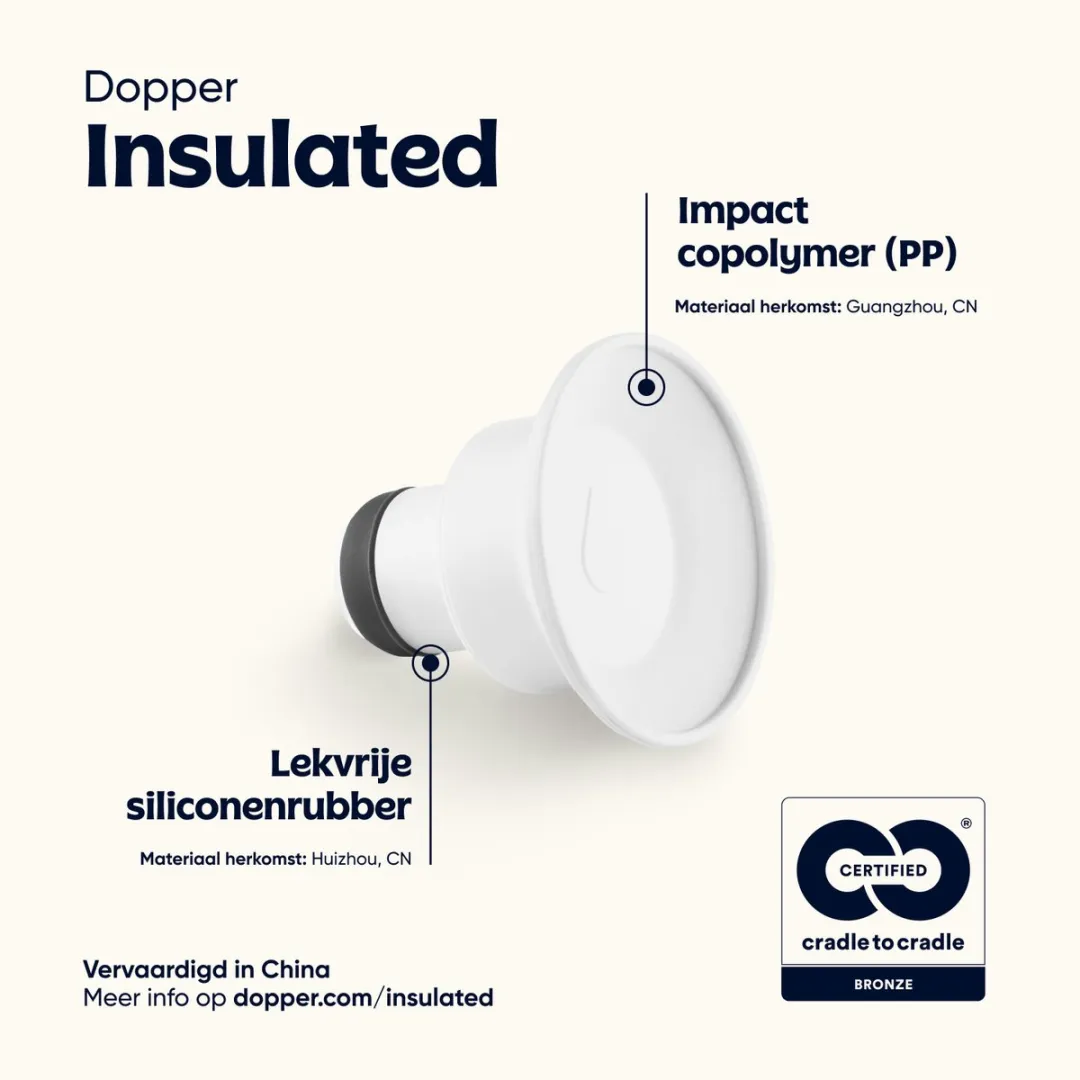 Dopper Insulated White - 580ml Dop