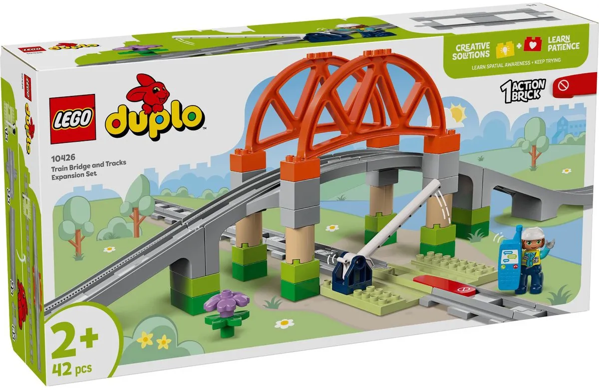 LEGO DUPLO Stad Treinbrug & Rails Uitbreiding 10426