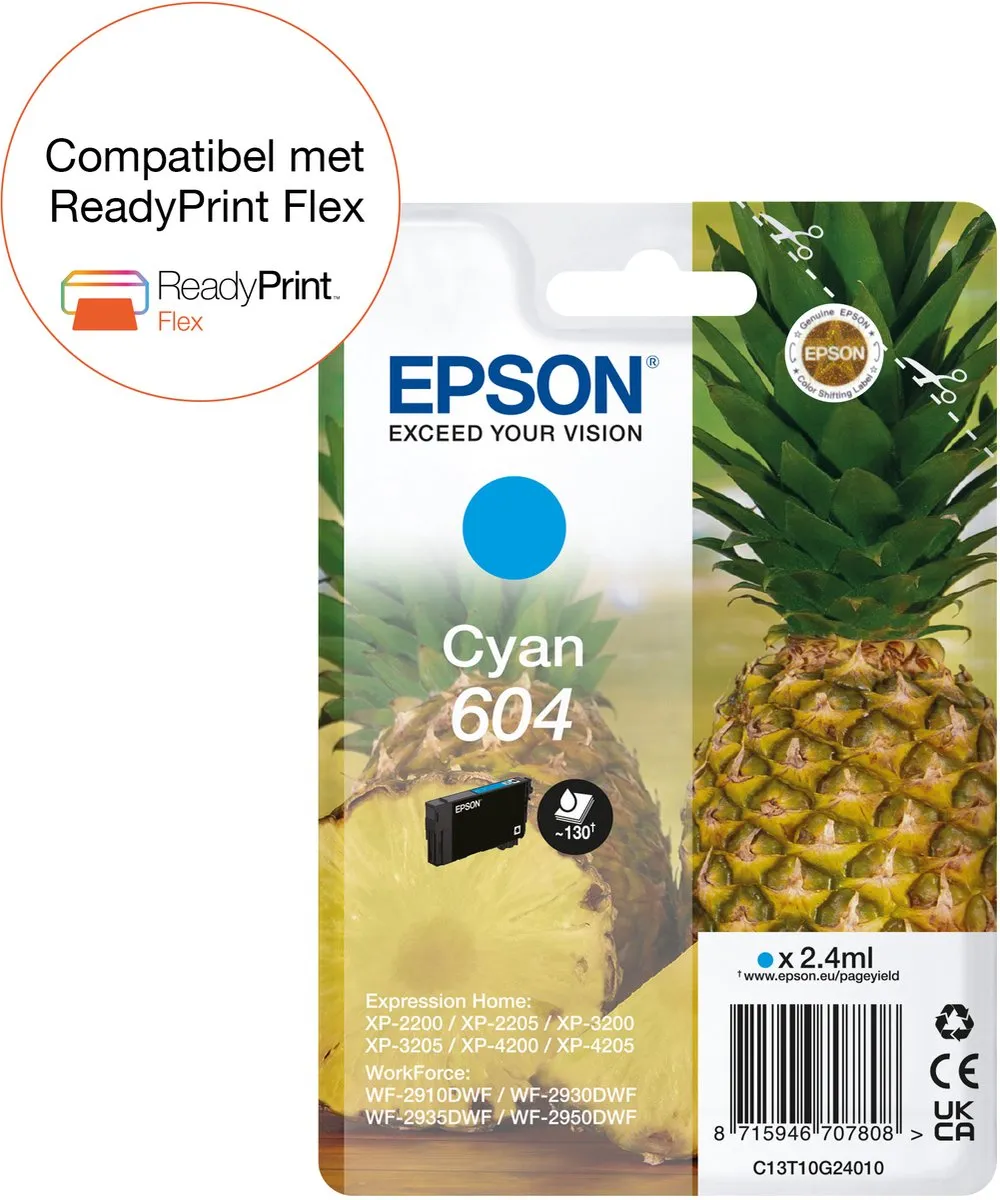 Epson 604 C13T10G24020 Inktcartridge