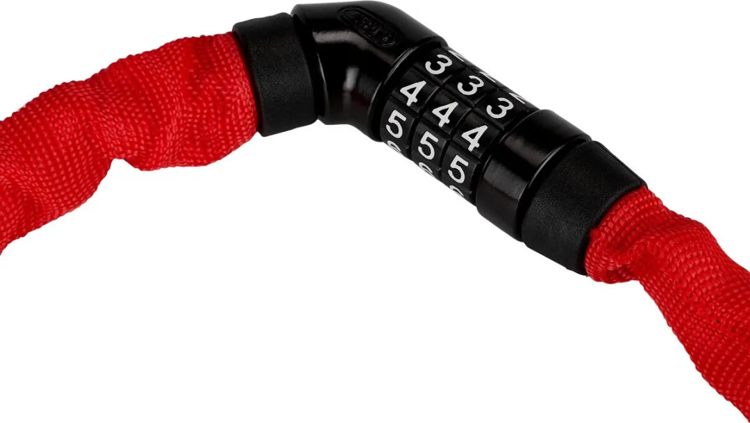 ABUS Steel-O-Chain 4804C Kettingslot - 75cm - Rood