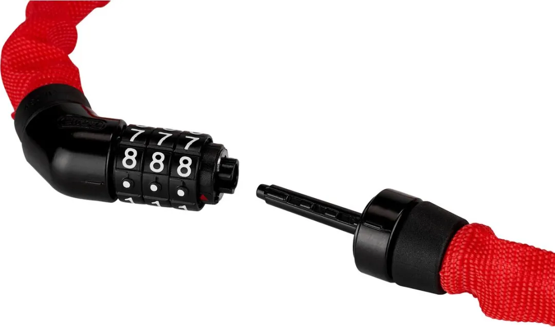 ABUS Steel-O-Chain 4804C Kettingslot - 75cm - Rood