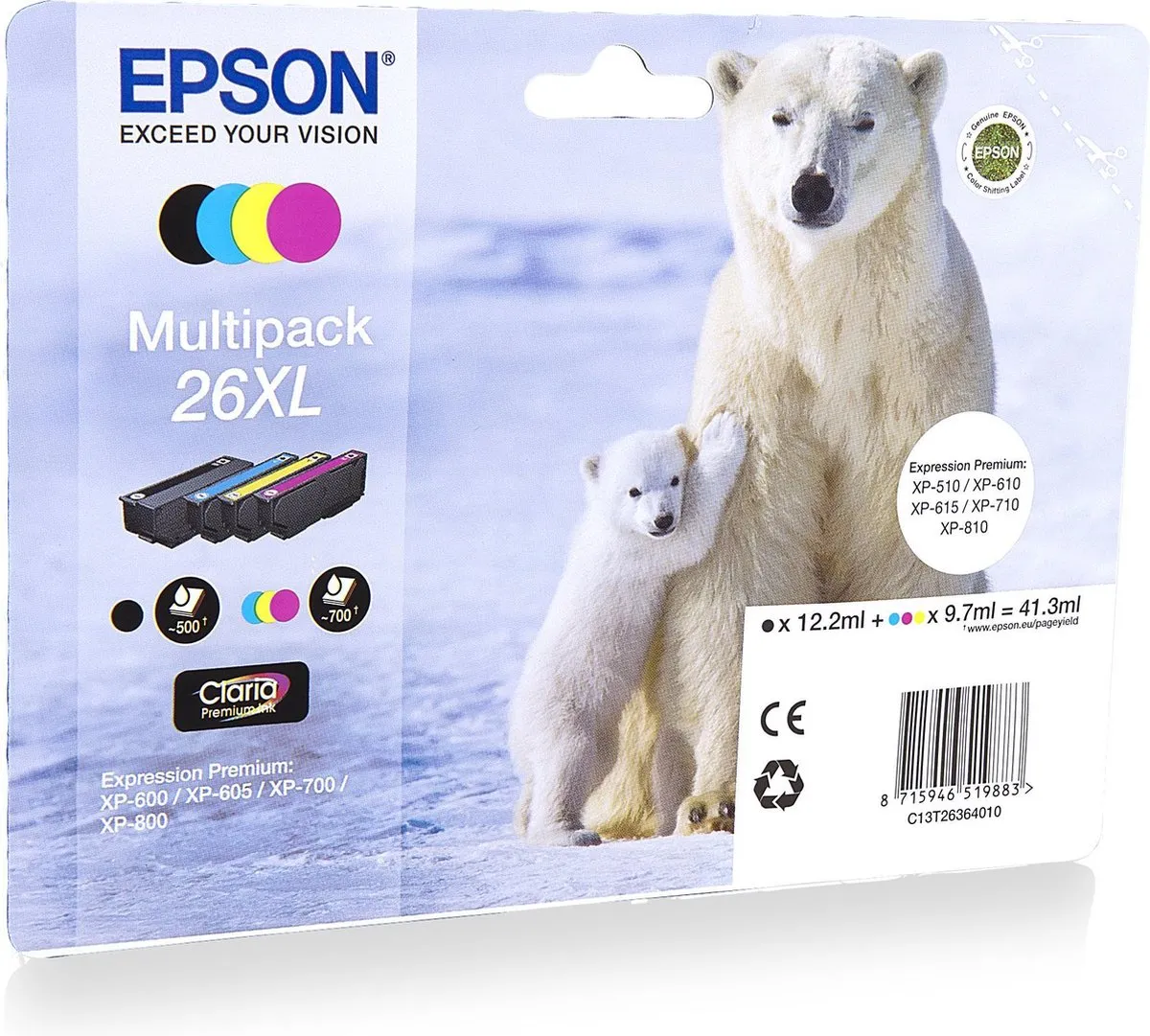Epson 26XL Inktcartridge Multipack