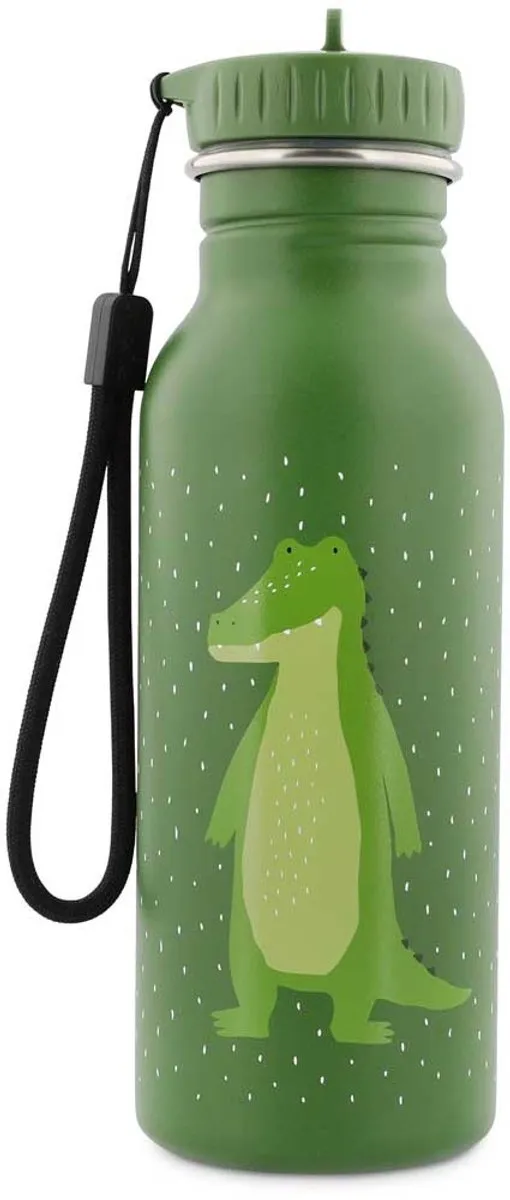 Trixie Mr Alligator RVS Waterfles 500ml - Groen