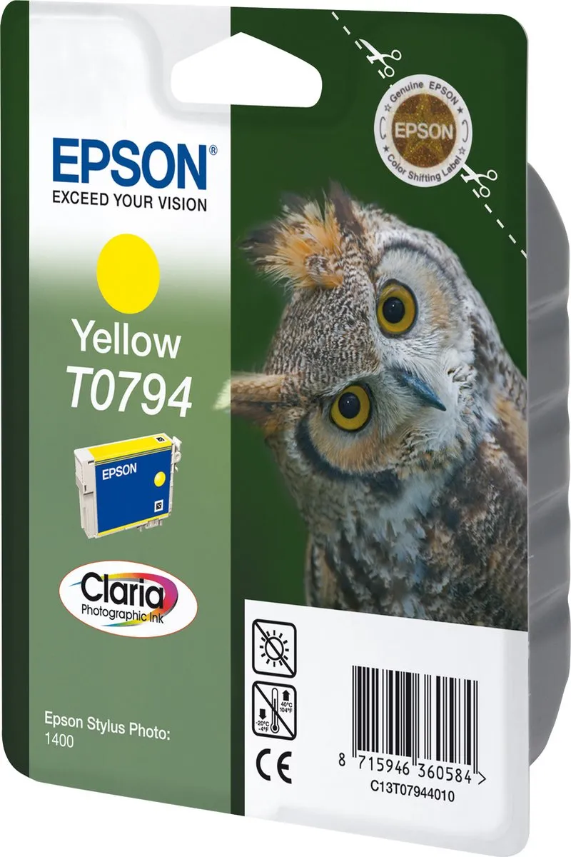 Epson T0794 Geel Inktcartridge