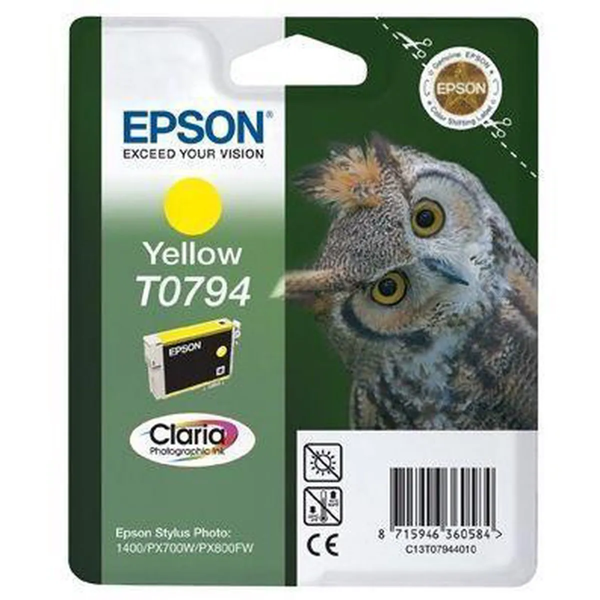 Epson T0794 Geel Inktcartridge - 11ml