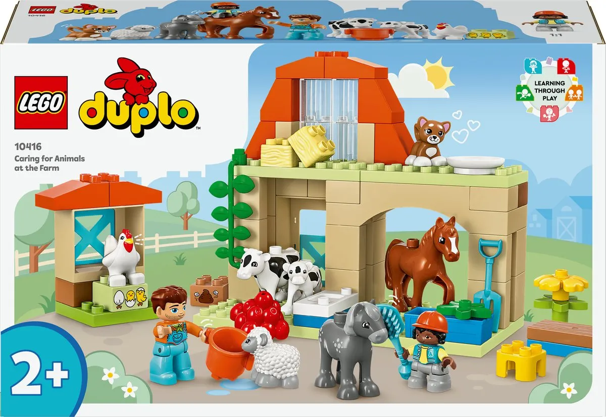 LEGO DUPLO Dieren Verzorgen Op De Boerderij 10416 - 8 Figuren
