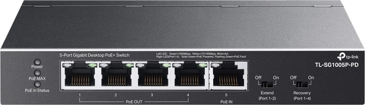 TP-Link TL-SG1005P-PD V1 Switch 5x PoE