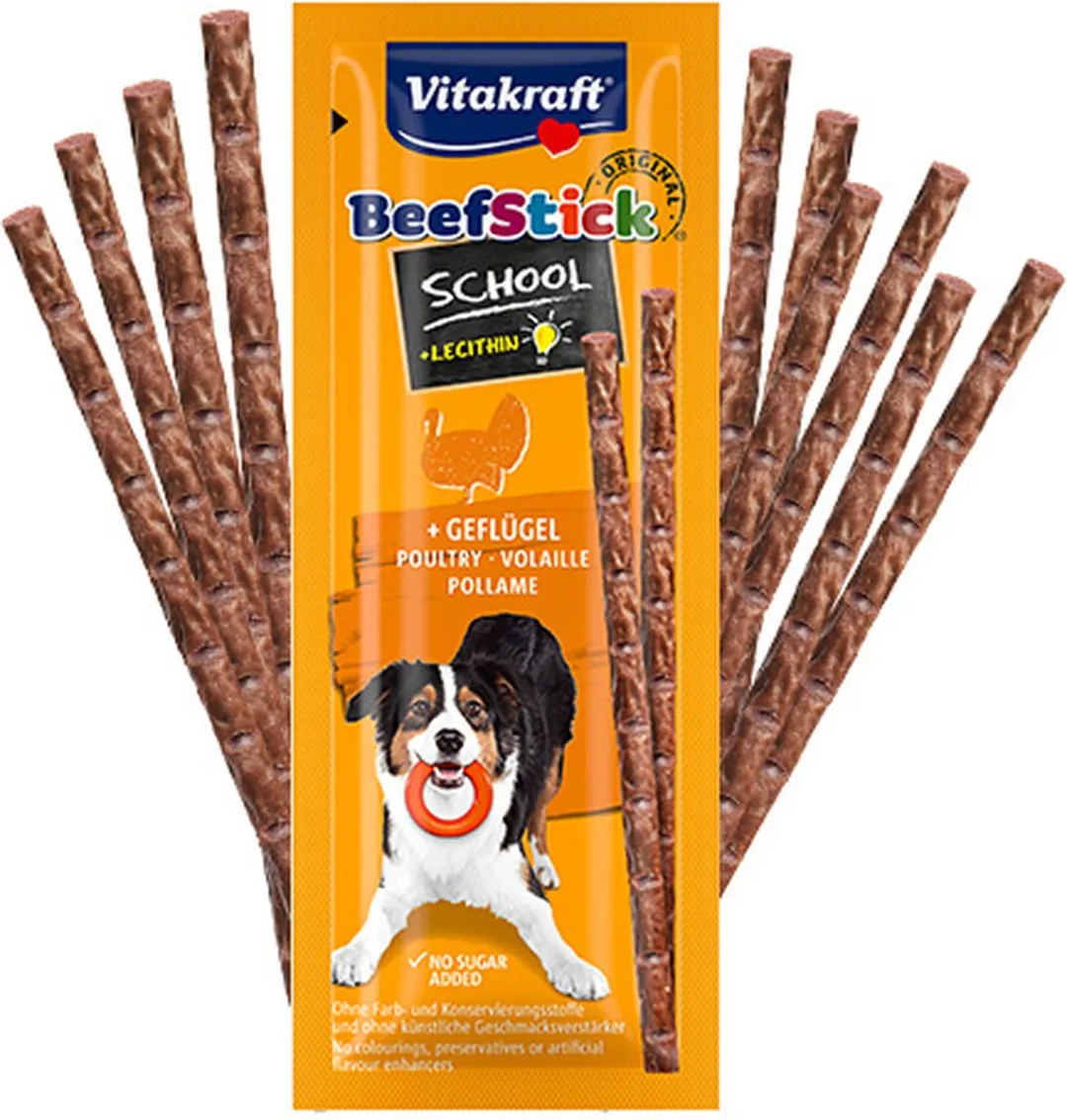 Vitakraft Beef Stick School Gevogelte - 20x20g