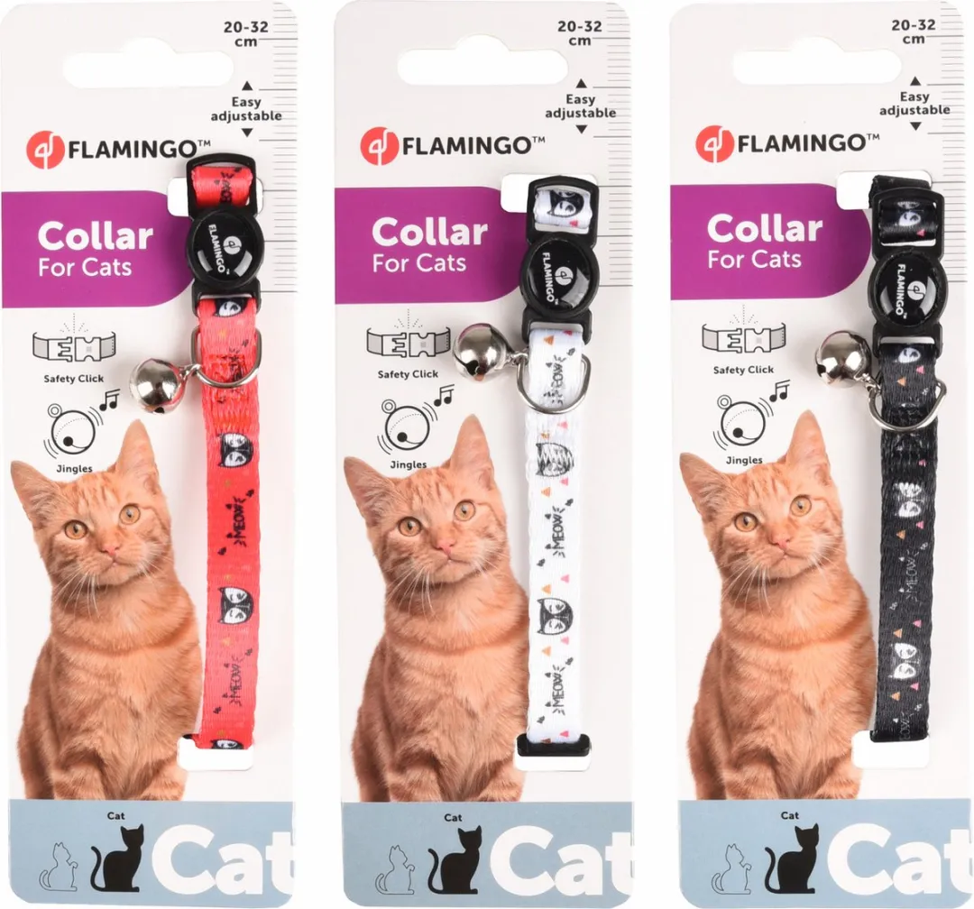 Flamingo Kattenhalsband Simba - 20-32cm - Assorti Multi-Color
