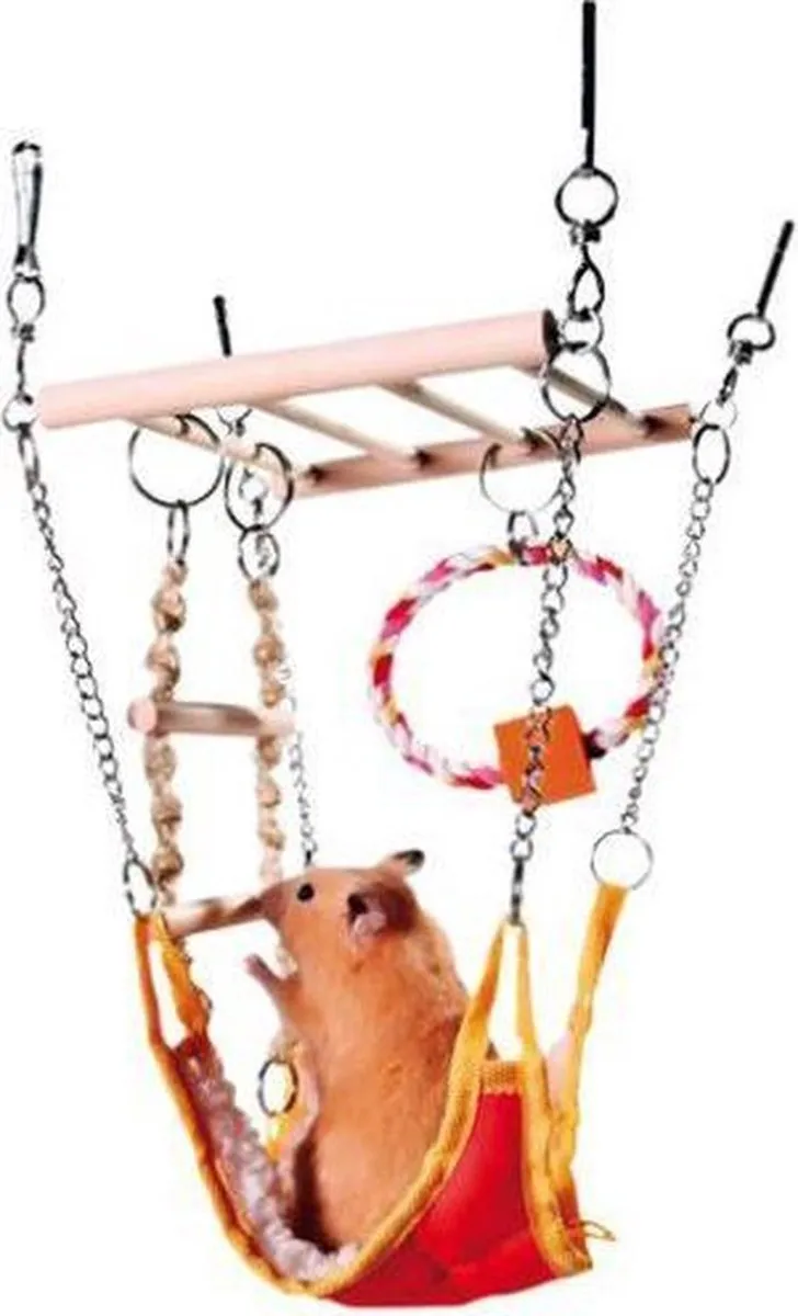 Trixie Hangbrug met Hangmat 17x15x22cm - 3 Stuks - afbeelding 2 van 6