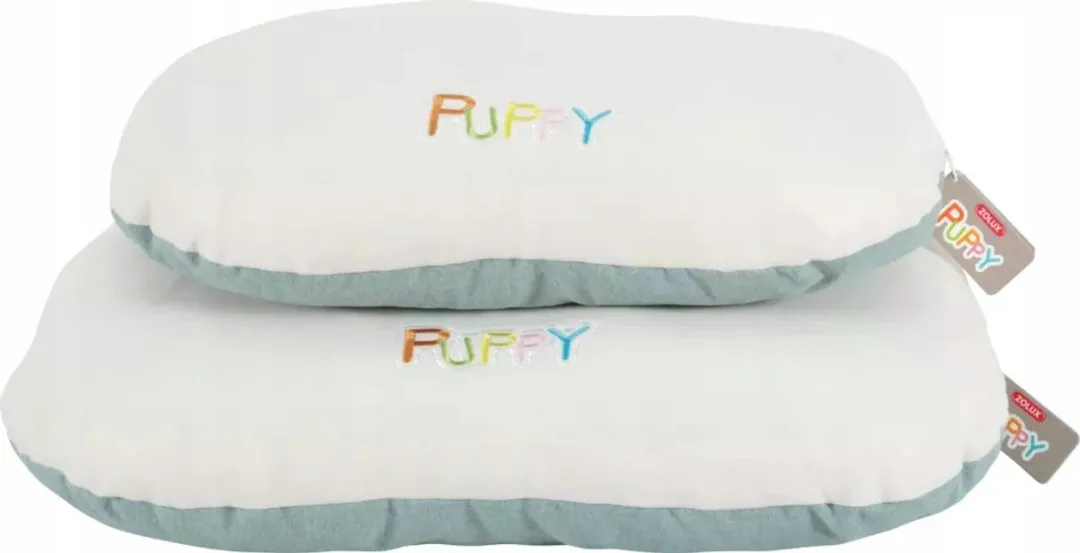 Zolux Ovaal Hondenkussen Pearl Puppy 70x54cm - Blauw/Wit - afbeelding 2 van 3