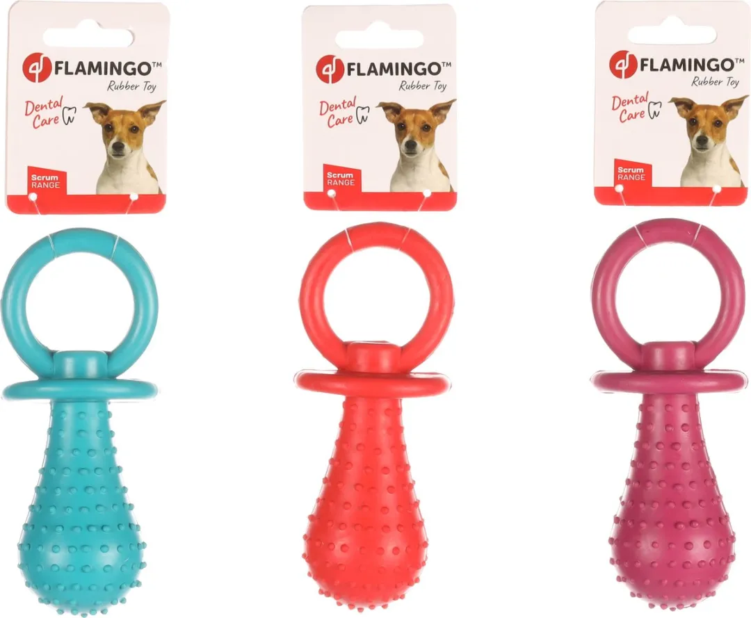 Flamingo Scrum Hs Rubber Fopspeen 15cm - Assortiment