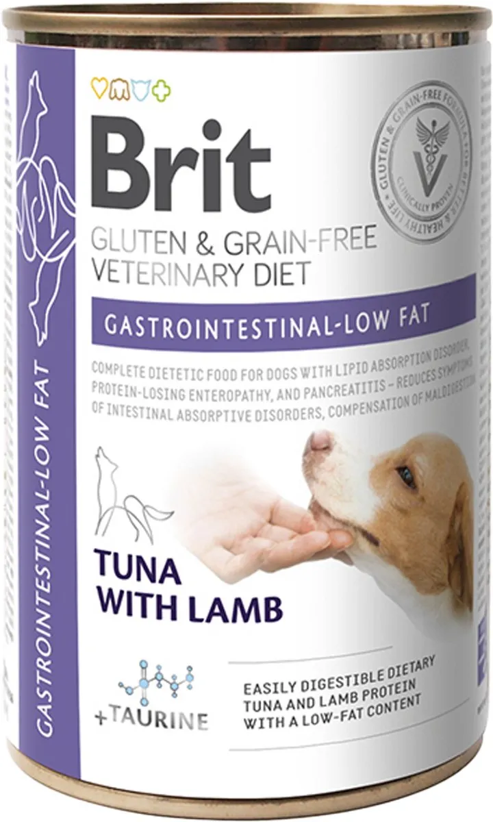 Brit Veterinary Diet Gastrointestinal Low Fat Hondenvoer - 6x400g
