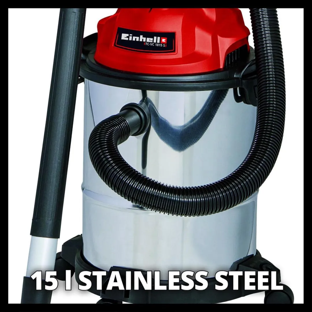 Einhell TC-VC 1815 S Stofzuiger Nat/Droog 1250W - 15L - afbeelding 6 van 6