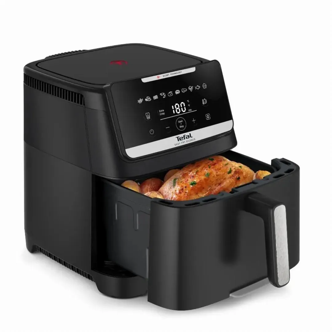 Tefal EY8428 Easy Fry Silence XXL Airfryer 1800W - 5,6L - Zwart