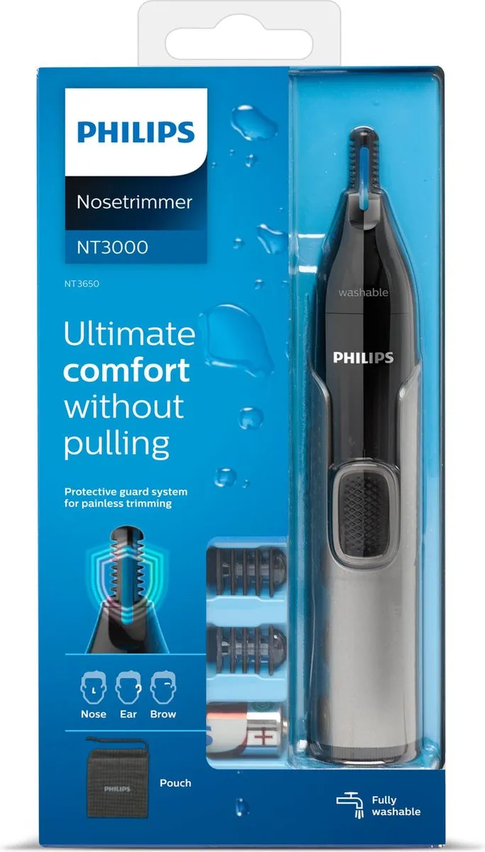 Philips NT3650/16 Neus- en Oorhaartrimmer - Grijs