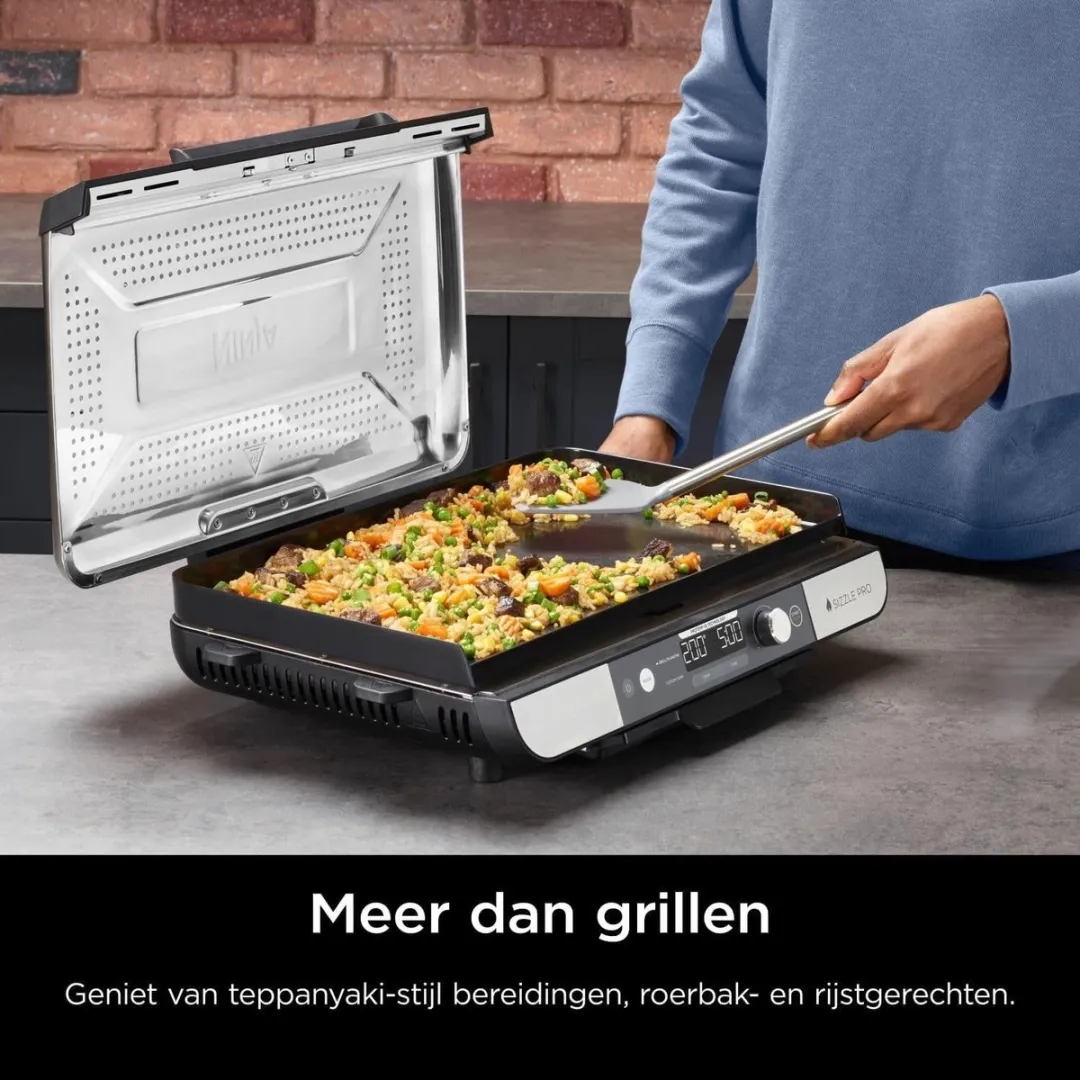 Ninja Sizzle Pro XL Grillplaat & Plancha GX101EU - 1800W - 6 Personen - afbeelding 2 van 6