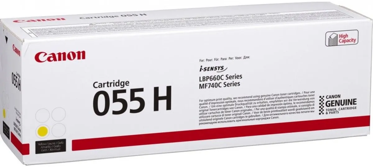 Canon 055H Geel Toner - 5900 pagina's