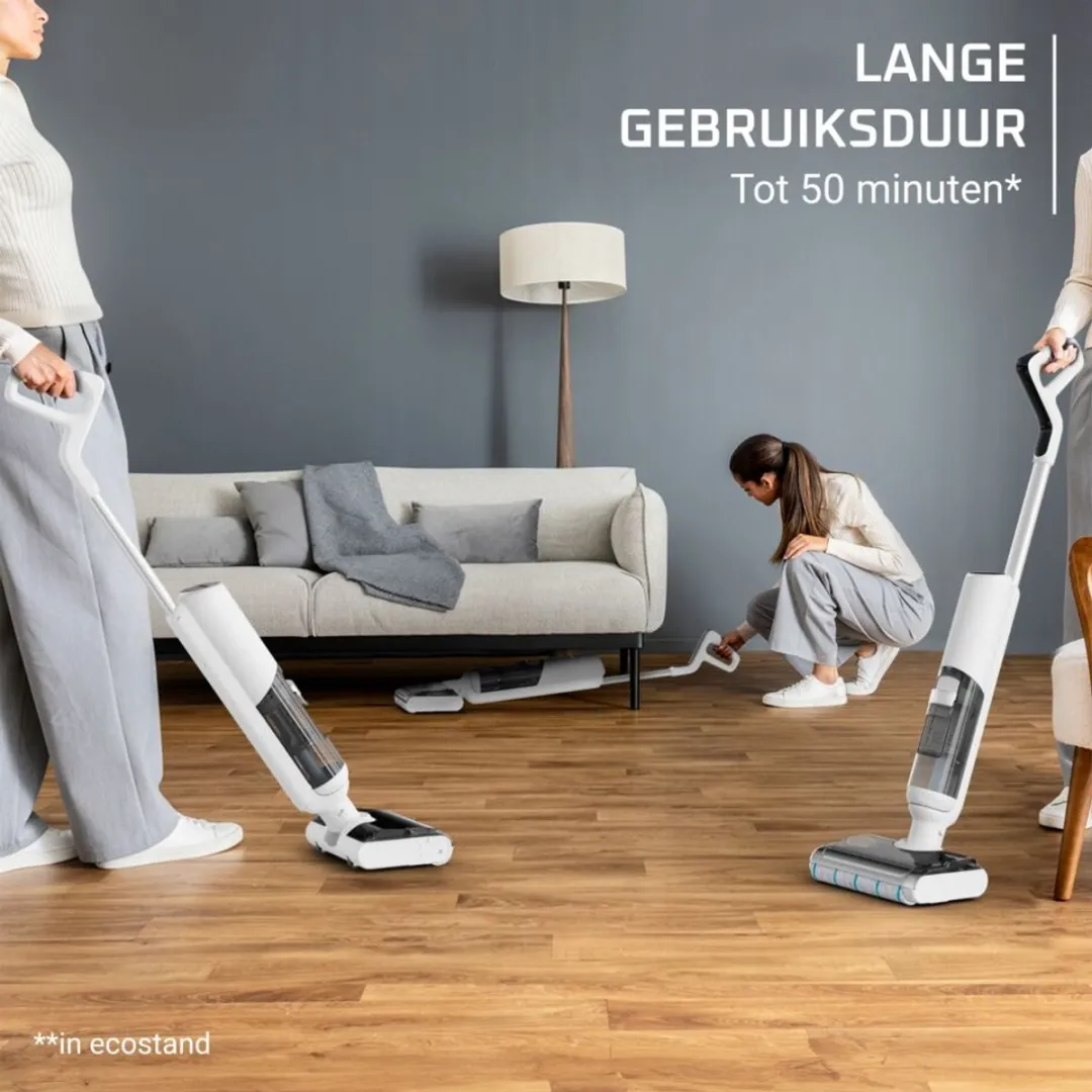 Rowenta X-Clean 5 Pro GZ5435 Vloerreiniger - 50 min - Zelfreinigend - Wit
