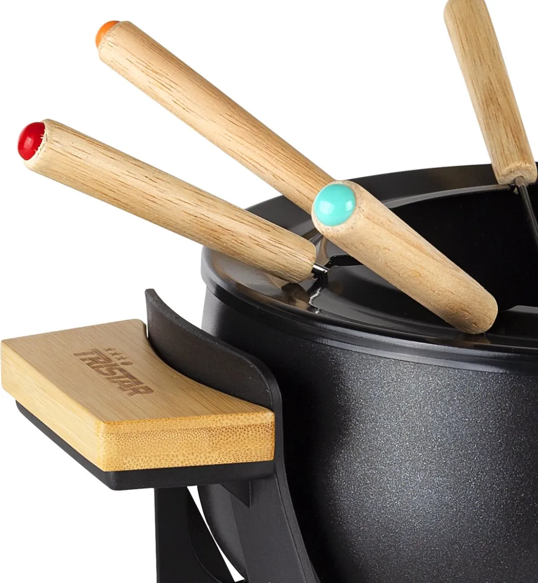 Tristar FO-1108 Elektrisch Fondue-Set 1000W - 1,5L - 8 Personen - Bamboe
