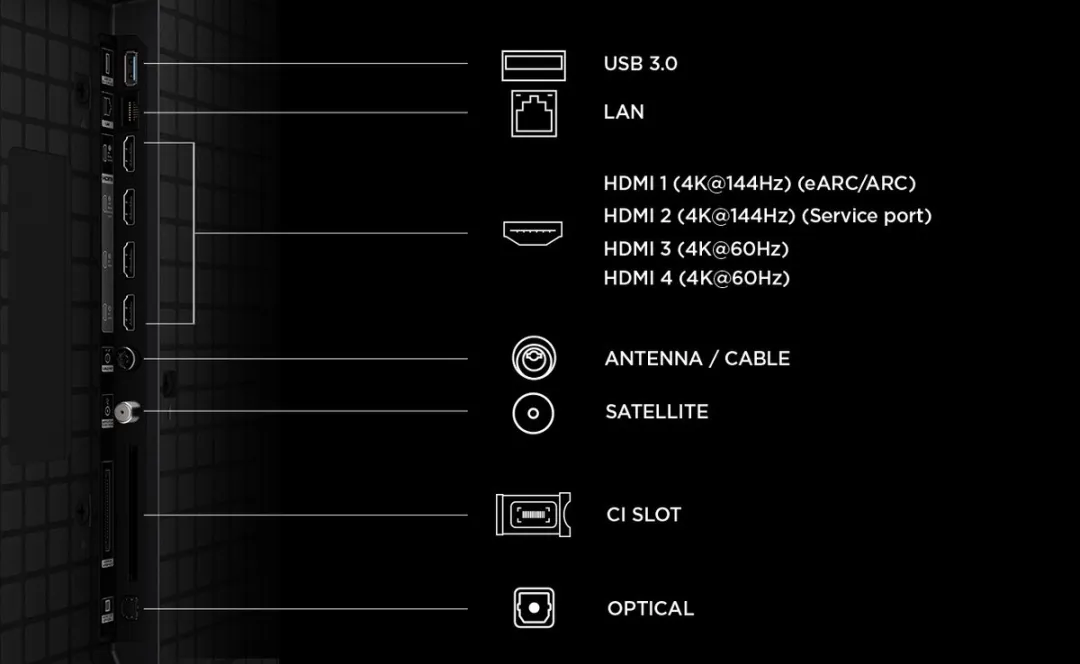 TCL 98T8D 98 inch 4K QD-MiniLED Smart TV - Zwart