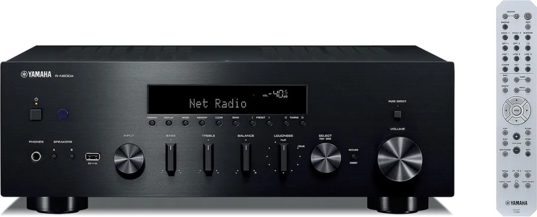 Yamaha R-N600A Receiver - 2x105W - Zwart