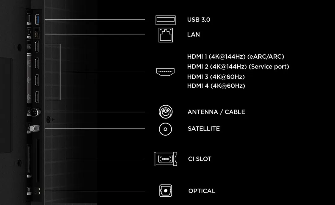 TCL 75Q7D Pro 75 inch QD-MiniLED Smart TV - Zwart