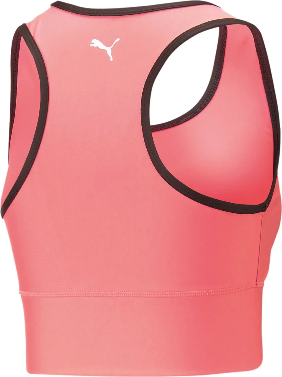 PUMA Fit Eversculpt Skimmer Trainingstop Dames - Maat L - Roze/Zwart