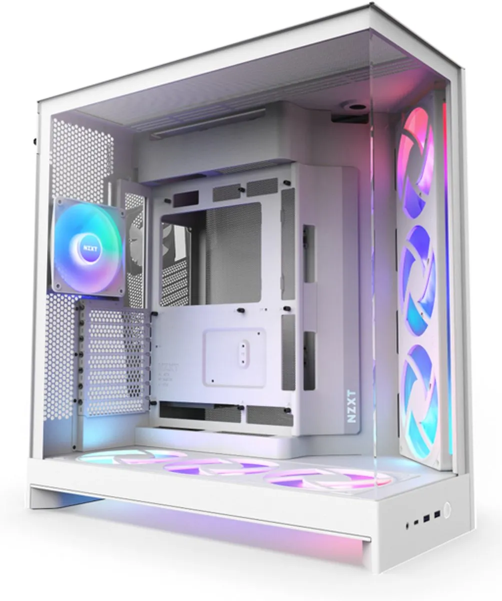 NZXT H9 Flow RGB+ 2025 - Wit
