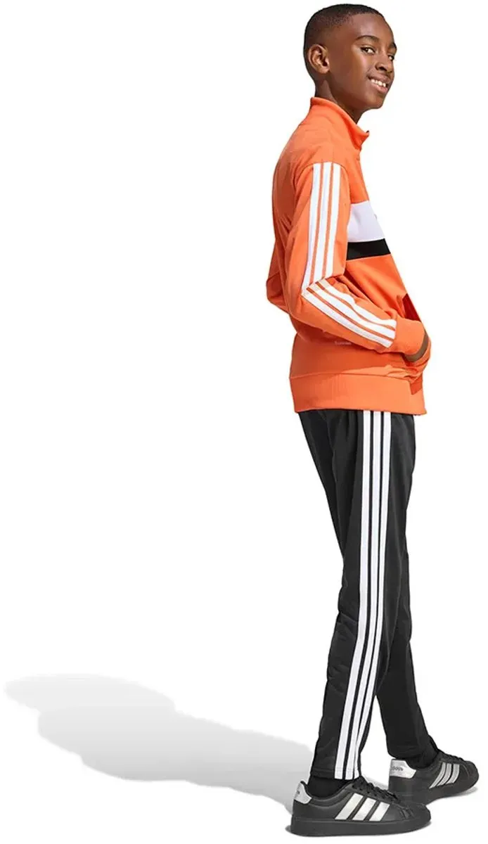 Adidas Tiberio 3 Stripes Trainingspak - 146 (11-12 jaar) - Dusky Orange