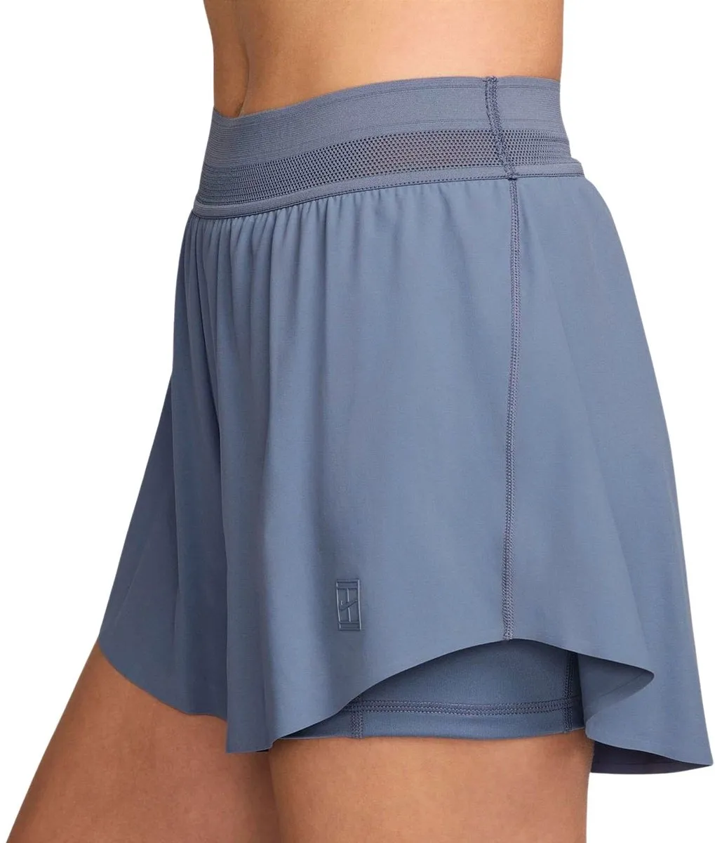 Nike Court Ace Advantage Short Dames L - Blauw