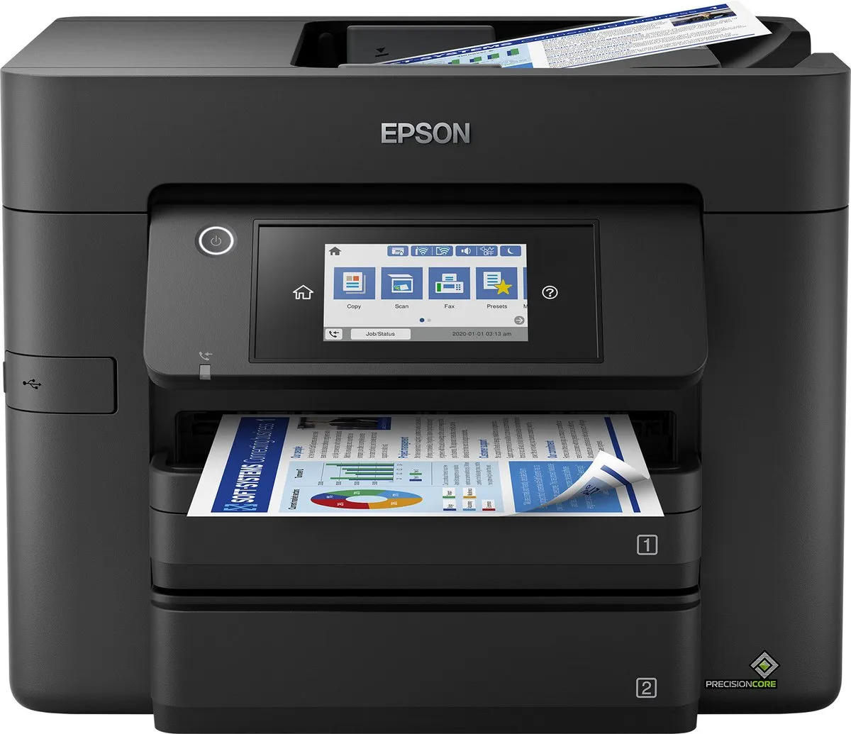 Epson WorkForce Pro WF-4830DTWF C11CJ07401 All-In-One Printer - 25ppm - Zwart