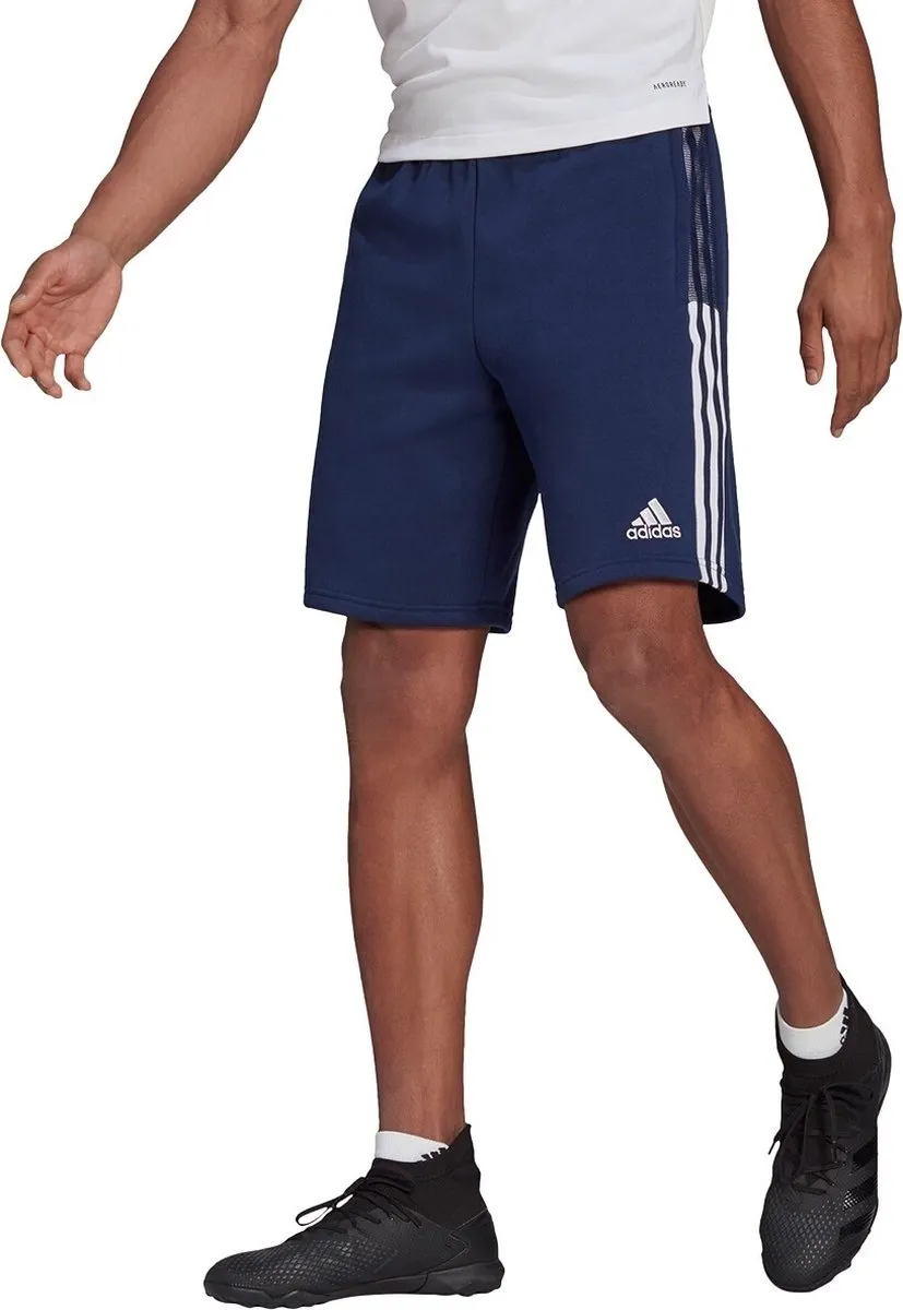adidas Tiro 21 Sportbroek S - GH4465 - Donkerblauw/Wit