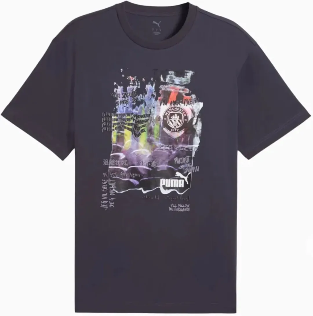 PUMA Man City Heren T-shirt MCFC Lw Football Nrgy+