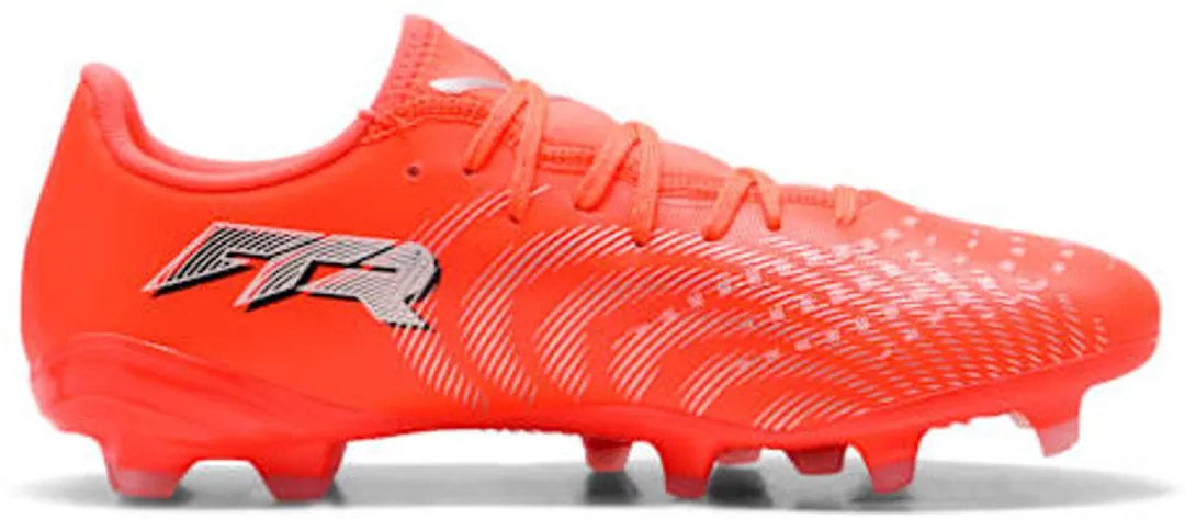 PUMA Future 9 Play FG/AG Voetbalschoenen - EU 40.5 - Rood/Oranje