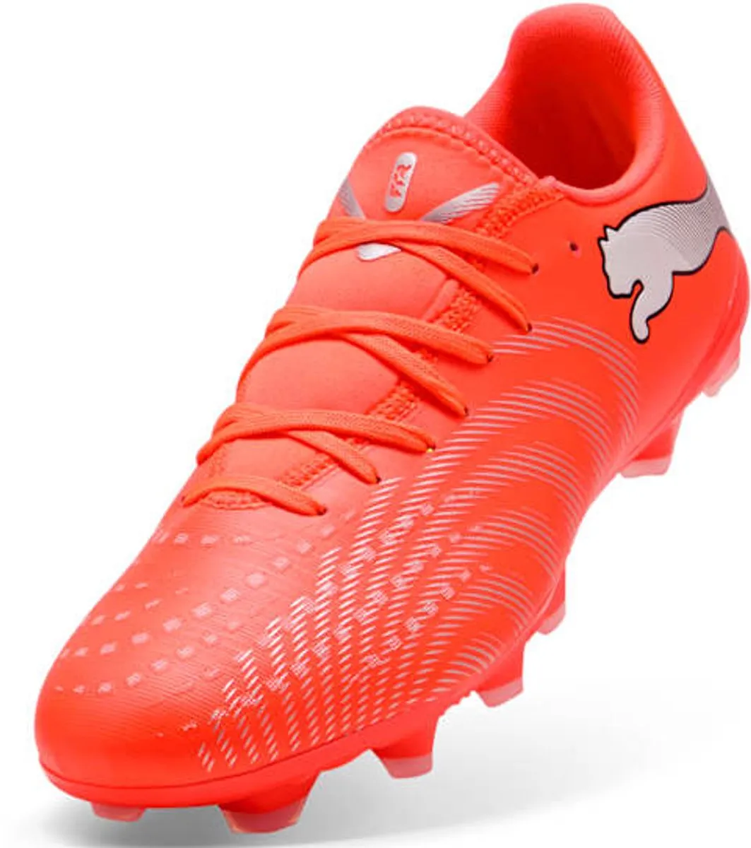PUMA Future 9 Play FG/AG Voetbalschoenen - EU 40.5 - Rood/Oranje