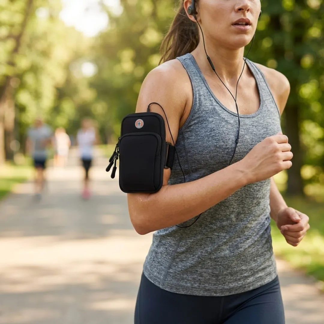 NUVEX Sport Armband Telefoonhoesje - One Size - Zwart