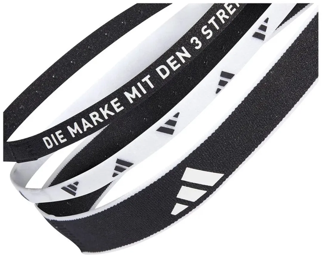 adidas Performance Training Hoofdbanden 3 Stuks - M/L - Zwart