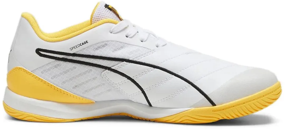 PUMA Ibero IV Zaalschoenen - Wit/Zwart/Sun Stream - Maat 46 - afbeelding 6 van 6